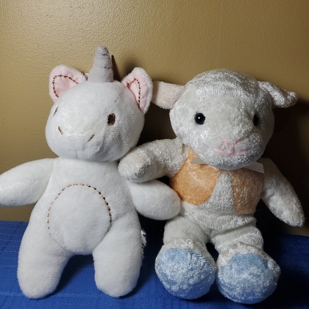 Baby Stuffed Animals Unicorn And Lamb